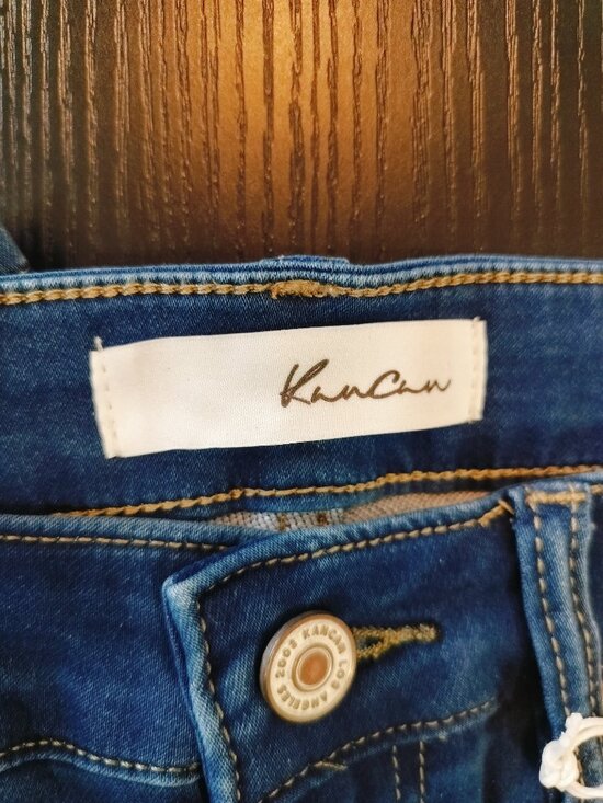 Kancan High Rise Skinny Jeans Size 9/28 Stretch Blue Denim Super Skinny Fit * - Picture 9 of 11